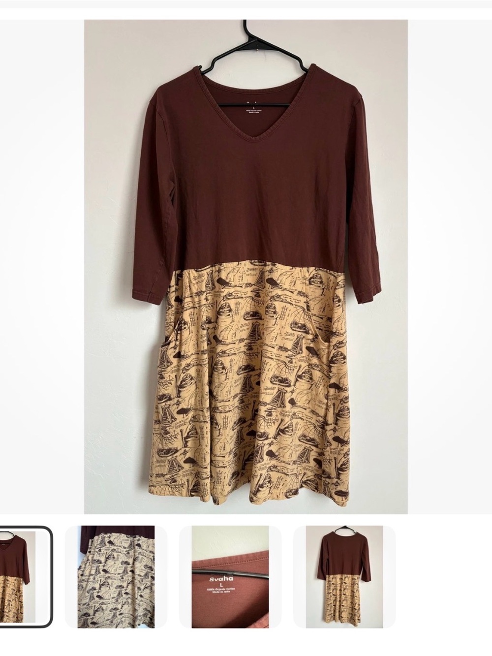 Organic cotton dress Svaha engineering design DaVinci inventions STEM